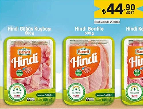 Banvit Hindi Göğüs Kuşbaşı 500 g image