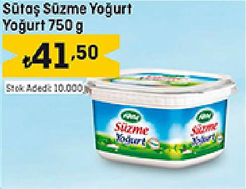 Sütaş Süzme Yoğurt 750 g image