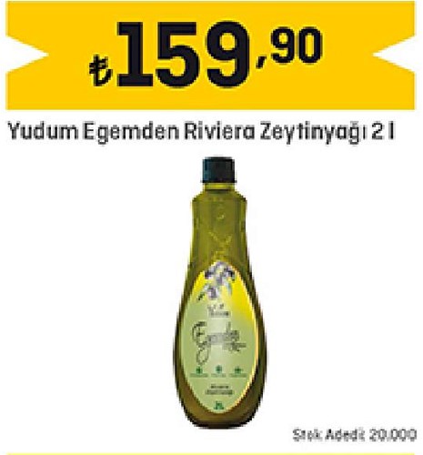 Yudum Egemden Riviera Zeytinyağı 2 l image