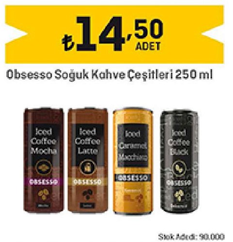 Obsesso Soğuk Kahve Çeşitleri 250 ml image