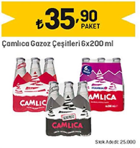 Çamlıca Gazoz Çeşitleri 6x200 ml image