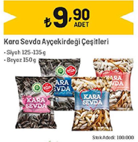 Kara Sevda Ayçekirdeği Çeşitleri 125/135/150 g image