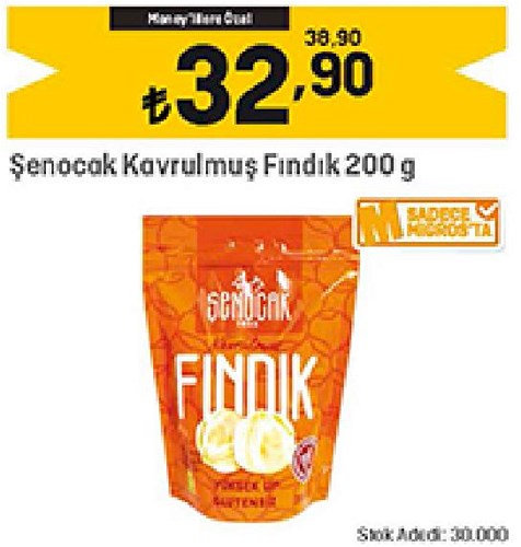 Şenocak Kavrulmuş Fındık 200 g image