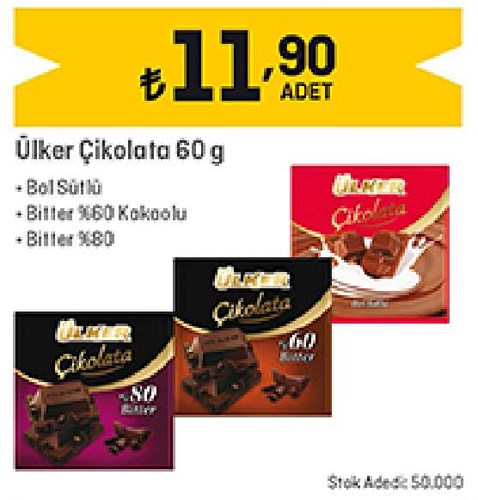 Ülker Çikolata Çeşitleri 60 g image