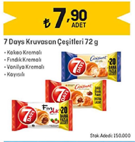 7 Days Kruvasan Çeşitleri 72 g image