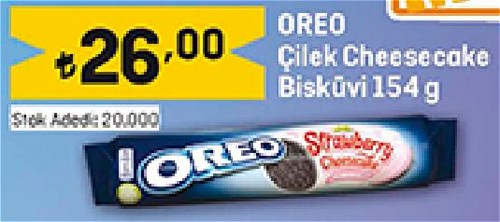 Oreo Çilek Cheesecake Bisküvi 154 g image