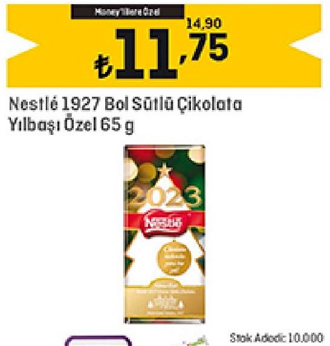 Nestle 1927 Bol Sütlü Çikolata Yılbaşı Özel 65 g image