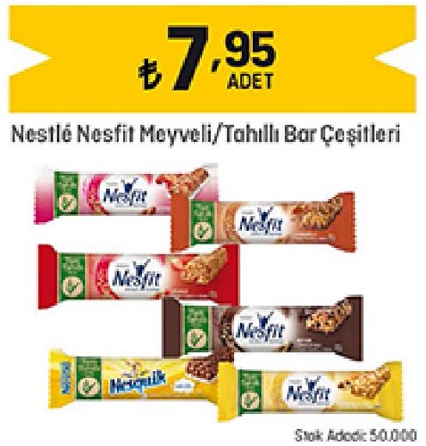 Nestle Nesfit Meyveli/Tahıllı Bar Çeşitleri image