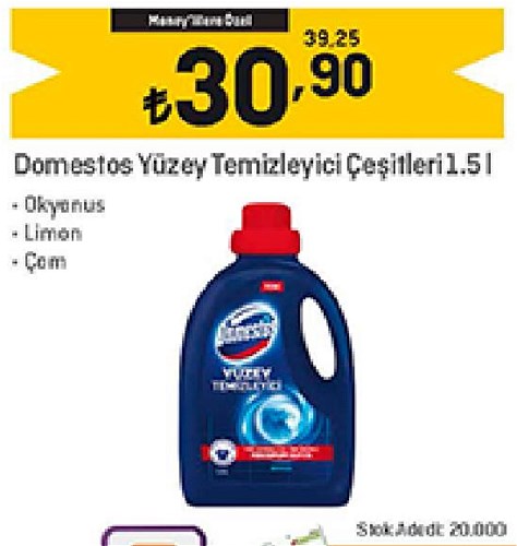 Domestos Yüzey Temizleyici Çeşitleri 1.5 L image