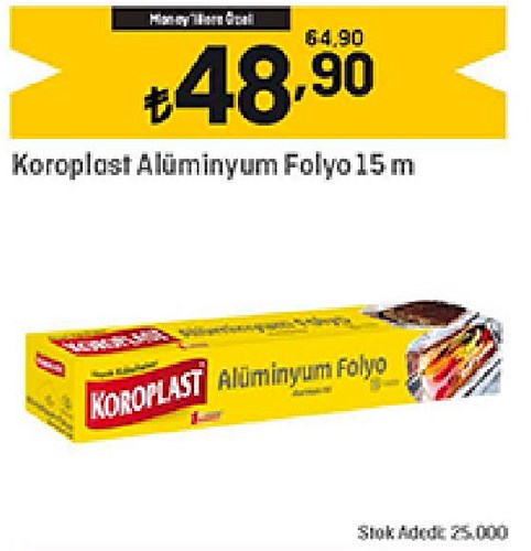 Koroplast Alüminyum Folyo 15 m image