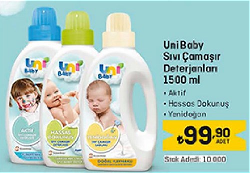 Uni Baby Sıvı Çamaşır Deterjanları 1500 ml image