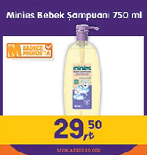 Minies Bebek Şampuanı 750 ml image