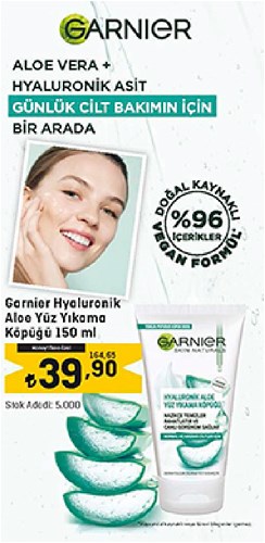 Garnier Hyaluronik Aloe Yüz Yıkama Köpüğü 150 ml image