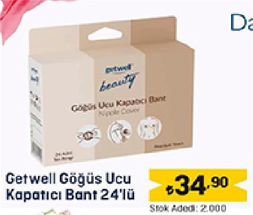 Getwell Göğüs Ucu Kapatıcı Bant 24'lü image