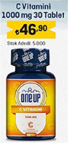 One Up C Vitamini 1000 mg 30 Tablet image