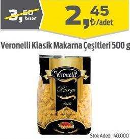 Veronelli Klasik Makarna Çeşitleri 500 g image