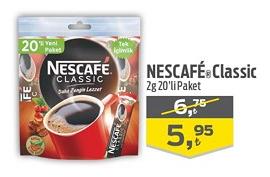 Nescafe Classic 2g 20'li Paket image