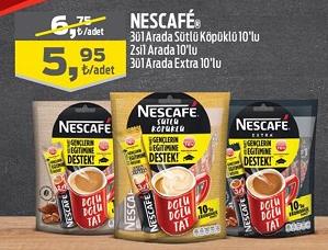 Nescafe 3ü1 Arada Sütlü Köpüklü 10'lu/2si1 Arada 10'lu/3ü1 Arada Extra 10'lu image