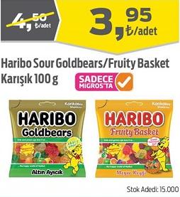 Haribo Sour Goldbears/Fruity Basket Karışık 100 g image