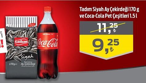 Tadım Siyah Ay Çekirdeği 170 g ve Coca-Cola Pet Çeşitleri 1.5 l image