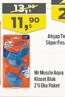 Mr Muscle Aqua Klozet Blok 2'li Eko Paket image