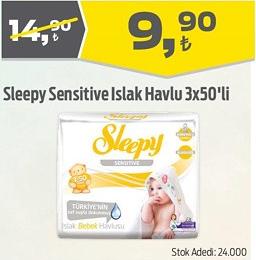 Sleepy Sensitive Islak Havlu 3x50'li image