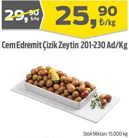 Cem Edremit Çizik Zeytin 201-230 Ad/Kg image
