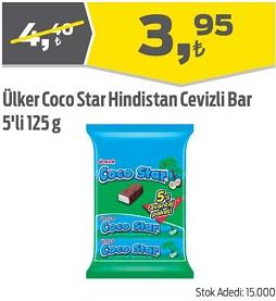 Ülker Coco Star Hindistan Cevizli Bar 5'li 125 g image