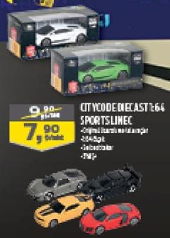 Citycode Diecast 1:64 Sports Lime C image