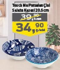 Touch Me Porselen Çini Salata Kasesi 20.5 cm image
