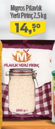 Migros Pilavlık Yerli Pirinç 2,5 kg image