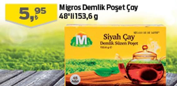 Migros Demlik Poşet Çay 48'li 153,6 g image