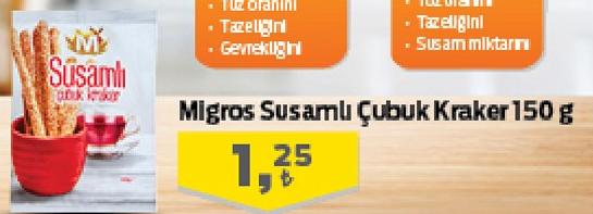 Migros Susamlı Çubuk Kraker 150 g image