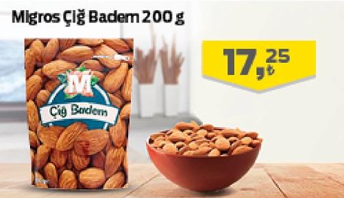 Migros Çiğ Badem 200 g image