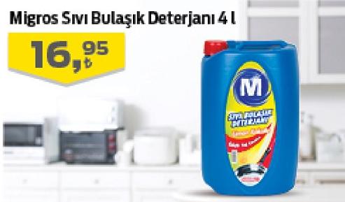 Migros Sıvı Bulaşık Deterjanı 4 l image