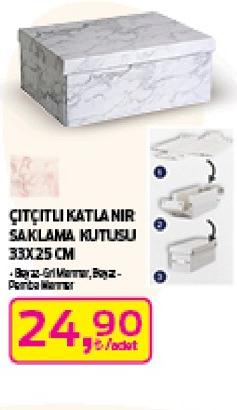 Çıtçıtlı Katlanır Saklama Kutusu 33x25 cm image