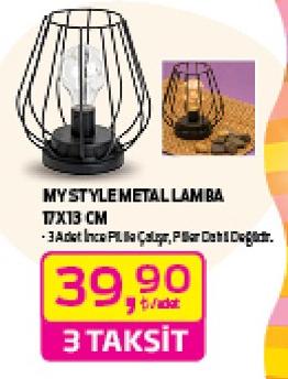 Mystyle Metal Lamba 17x13 cm image