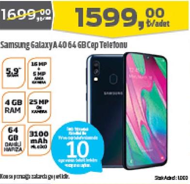 Samsung Galaxy A40 64 GB Cep Telefonu image