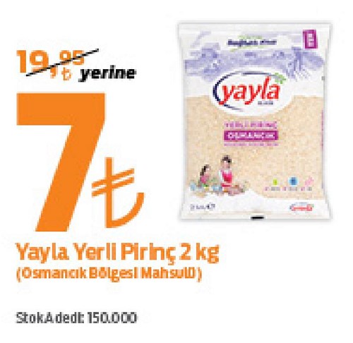 Yayla Yerli Pirinç 2 kg image