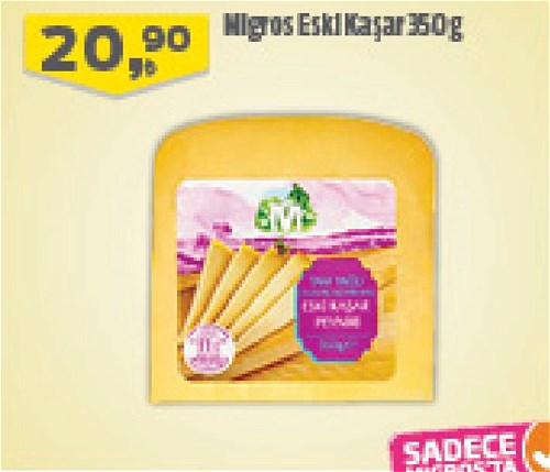 Migros Eski Kaşar Peyniri 350 g image