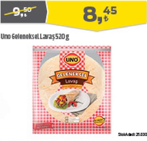 Uno Geleneksel Lavaş 520 g image