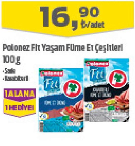 Polonez Fİt Yaşam Füme Et Çeşitleri 100 g image