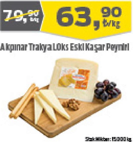 Akpınar Trakya Lüks Eski Kaşar Peyniri kg image