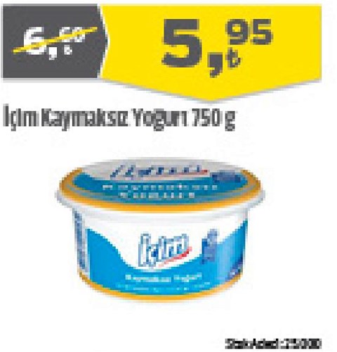 İçim Kaymaksız Yoğurt 750 g image