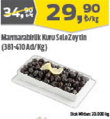 Marmarabirlik Kuru Sele Zeytin (381-410 Ad/Kg) image