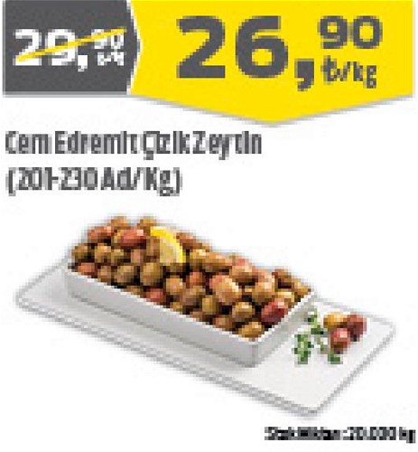 Cem Edremit Çizik Zeytin (201-230 Ad/Kg) image