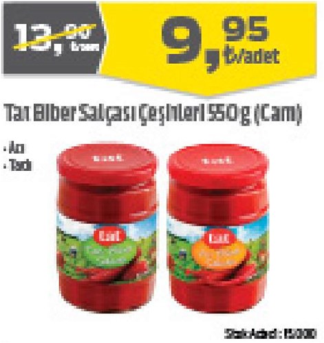 Tat Biber Salçası Çeşitleri 550 g image