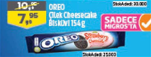 Oreo Çilek Cheesecake Bisküvi 154 g image