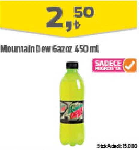 Mountain Dew Gazoz 450 ml image