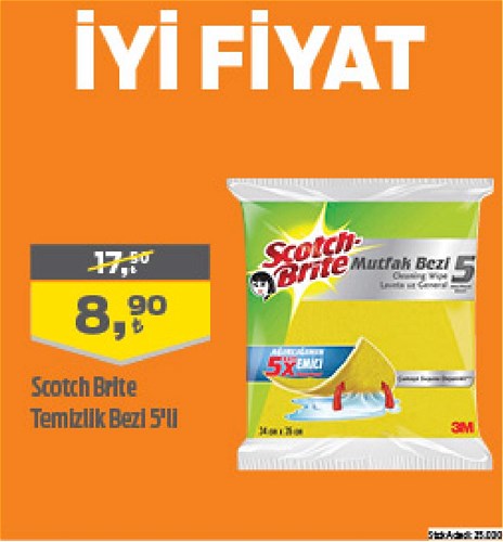 Scotch Brite Temizlik Bezi 5'li image